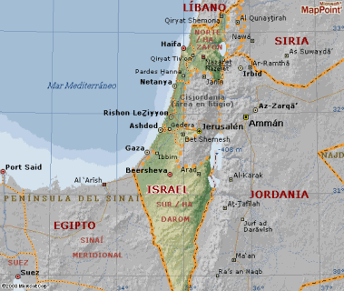 israel mapa