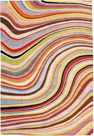 Paul Smith -- another iconic British fashion designer -- has expanded his brand with home decor offerings. Here, his colorful, swirl trademark pattern comes to life on a rug. (therugcompany.info) Paul Smith -- another iconic British fashion designer -- has expanded his brand with home decor offerings. Here, his colorful, swirl trademark pattern comes to life on a rug. (therugcompany.info)