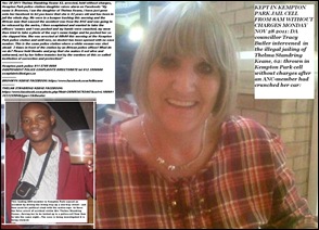 KEANE Thelma Standring arrested Nov272911 Kempton Park PD NO CHARGES
