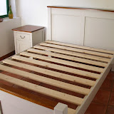 Milk-Painted Double Bed
