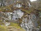 Caves frozen waterfall