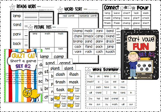 short vowel FUN set #2