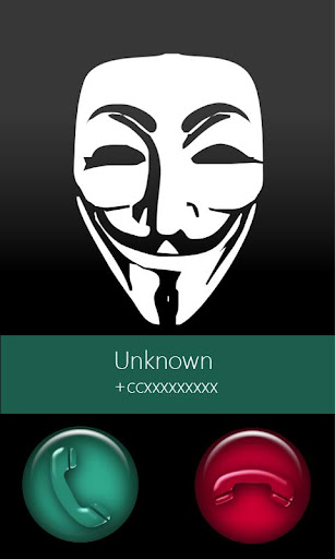 BIG caller ID Theme Anonymous