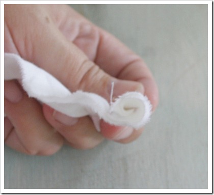 making a fabric flower making a fabric flower