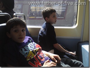 Tired out and headed home on the LRT