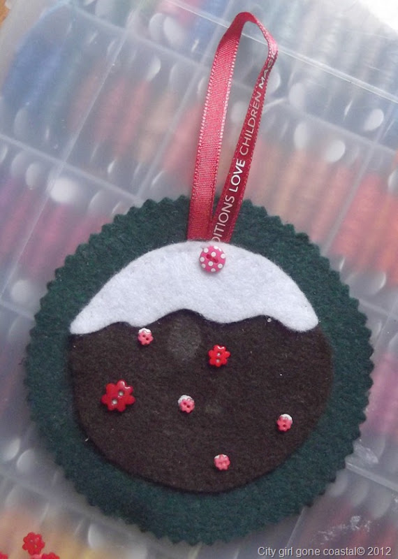 buttons glued to deco
