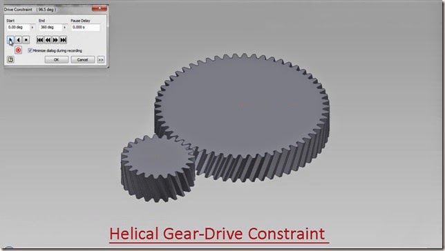 Helical Gear-Drive Constraint