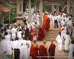 Sangha (bhikkhu's) arriving to Piritha Mandapaya