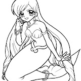 MERMAID COLORING PAGES
