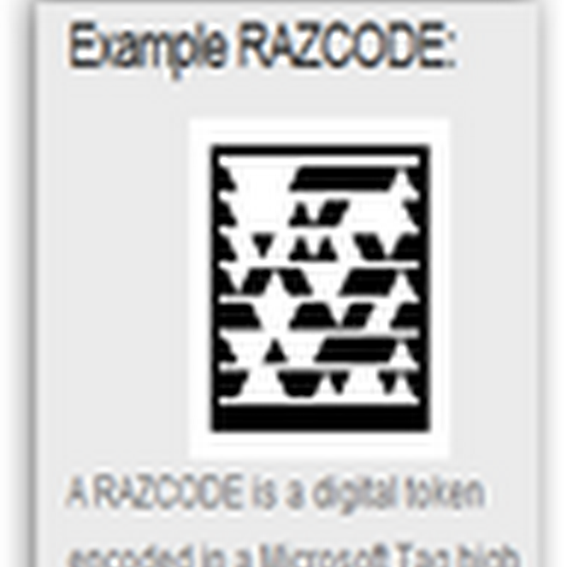 “Auth Tag” – Mobile Microsoft Bar Code Tags Using a Smartphone To Scan for Two Factor Authentication Giving Users Digital Tokens