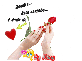 Receba este carinho dado de coração gif animada