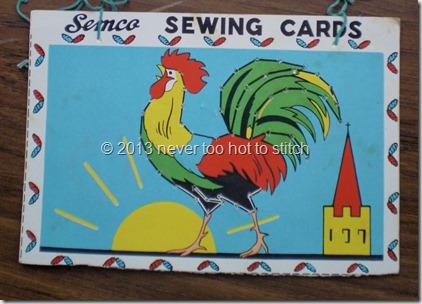 childhood sewing cards