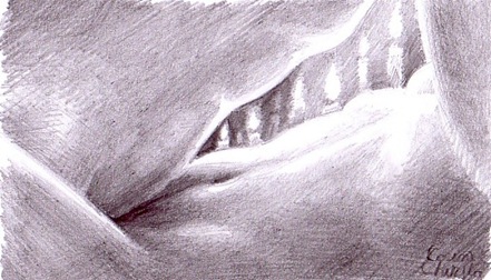 Making love for the fist time in the candle light - Skin on skin - pencil drawing - Prima noapte de dragoste -  Dragoste tandrete si pasiune - - nuduri - desen erotic in creion