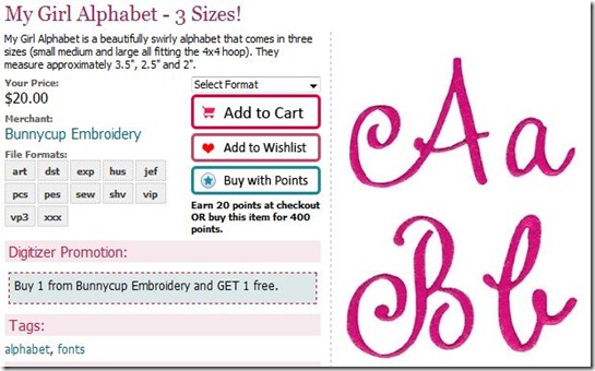 Font example