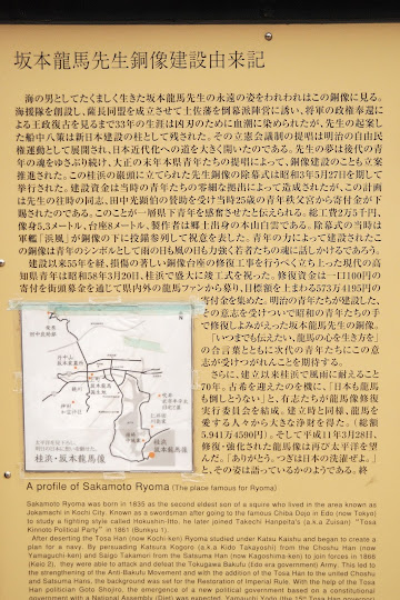 坂本龍馬先生銅像建設由来記