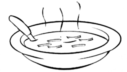 Dibujo de plato de sopa para colorear - Imagui Dibujo de plato de sopa para colorear - Imagui