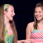 The Shallow End, by Wendy MacLeod. Directed by Meghan McCarthy (part of Boys & Girls). May 16 - June 15, 2008. (l to r) Olivia Cygan, Zoe Levin. Photo Credit: Brian McConkey.
