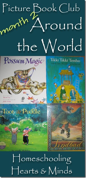 Picture Book Club Around the World free resource and notebooking pack from Homeschooling Hearts & Minds