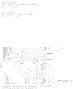 [AA]ショボーン「由乃が迫っている気がする」 （未来日記）