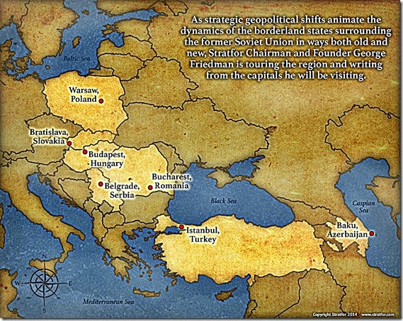 Borderlands around Russia map Borderlands around Russia map