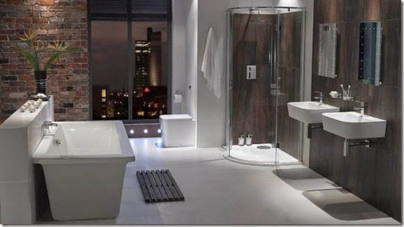 Traditional-Bathroom-Brick-Wall-600x335 Traditional-Bathroom-Brick-Wall-600x335