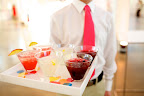 Peter's team customized the trays with bright swatches that fit the 