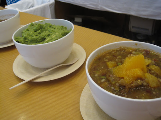 Guacamole and Orange-Tomatillo Salsa were just some of the treats for our live studio audience - all recipes from Fiesta at Rick's, the book. Guacamole and Orange-Tomatillo Salsa were just some of the treats for our live studio audience - all recipes from Fiesta at Rick's, the book.