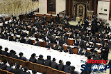 Yartzheit Tish For Stamar Rebbe Held In Satmar Beis Medrash Of Monsey (Photos by Moshe Lichtenstein) - IMG_5456.JPG