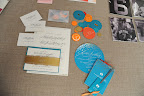 Invitation suite from Marnie Hanel and Jamie Bordley’s New Year’s Eve 2011 wedding from Cheree Berry Paper (www.chereeberry.com).