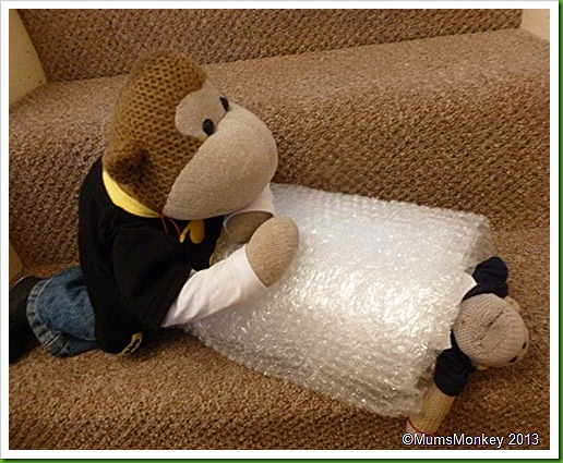 Bubblewrap zorbing.