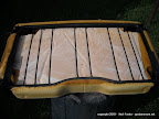 Bottom after seat-cover removed. Upholstery easily zips off.