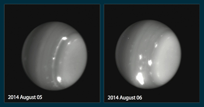 tempestades em Urano