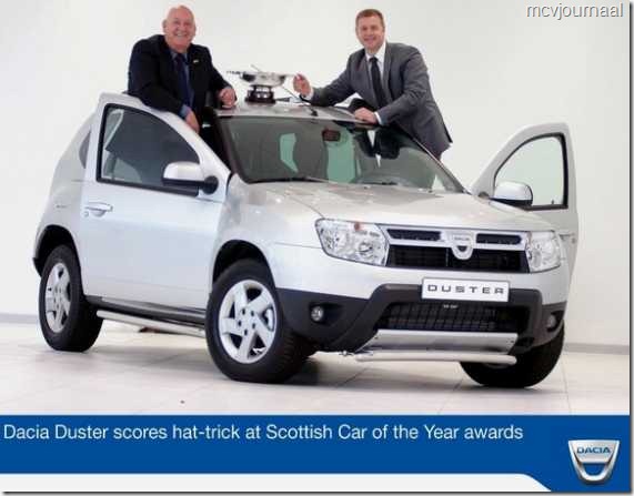 Dacia Duster auto van het jaar in Schotland 01