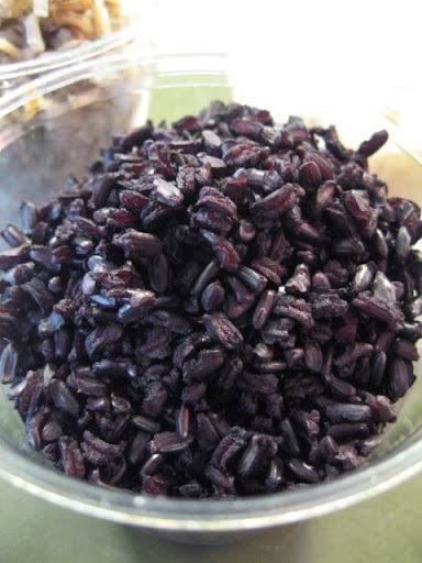 Forbidden Rice, deep black with a slight reddish hue cooked up to be nutty and chewy. And why the name? Legend has it that this rice was so rare, and so nutritious that it was reserved for the Emperor of China. Forbidden Rice, deep black with a slight reddish hue cooked up to be nutty and chewy. And why the name? Legend has it that this rice was so rare, and so nutritious that it was reserved for the Emperor of China.