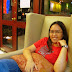 Wifey enjoying Kangaroo Coffee Company's soft seats