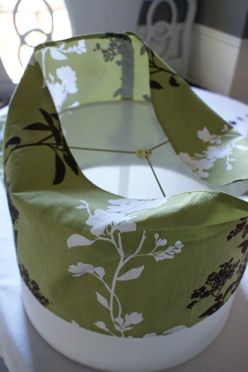 Lampshade slip cover tutorial