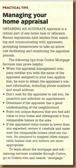 Managing Your Home Appraisal