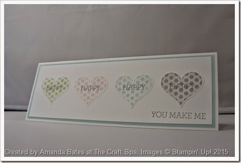 Groovy Love, made by Amanda Bates at The Craft Spa 049 Groovy Love You Make Me Happy by Amanda Bates at The Craft Spa