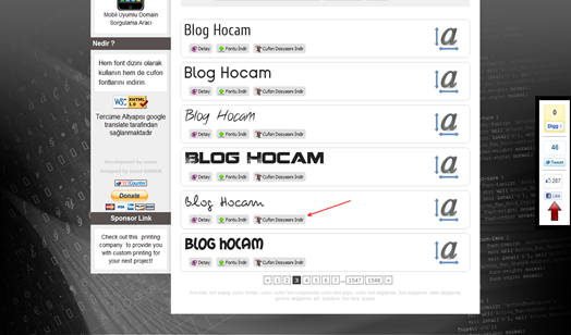 Cufon Türkçe Fontlar