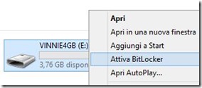 Attiva BitLocker Attiva BitLocker