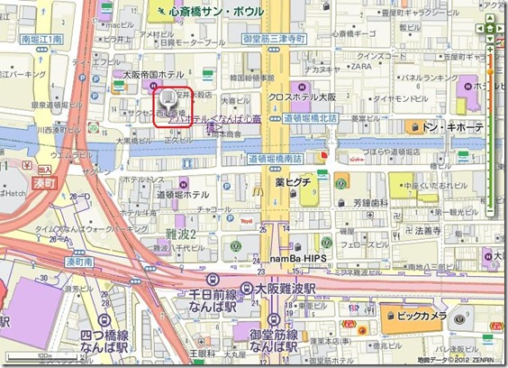 難波心齋橋APA Hotel地圖