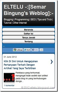Menu Model Vertikal Pada Blog Versi Mobile Menu Model Vertikal Pada Blog Versi Mobile