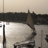 Corniche le long du Nil, avec ses fameuses felouques