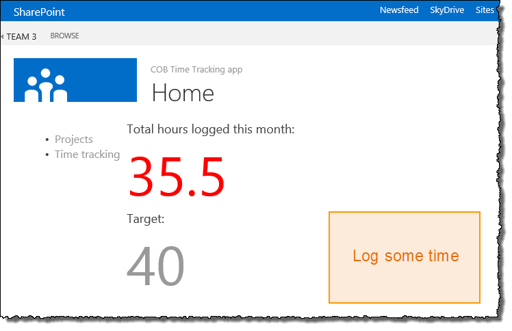 TimeTracking_SummaryUnderTarget