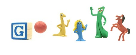 Art Clokey's 90th Birthday-Google Logo