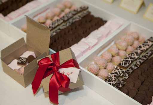 The inspiration for the night: I made this box to help our guests get started filling their treat boxes and decorating. The inspiration for the night: I made this box to help our guests get started filling their treat boxes and decorating.