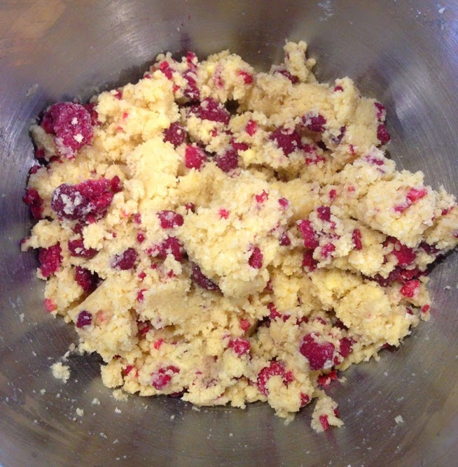 Coconut Raspberry Loaf - Mixture
