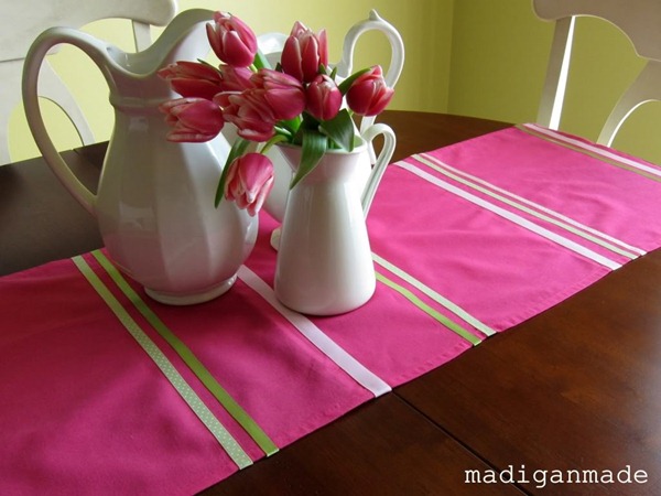 no sew table runner tutorial