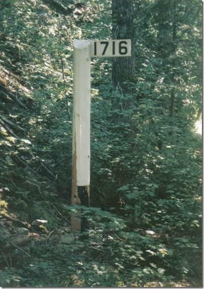 Iron Goat Trail Milepost 1716 in 1998