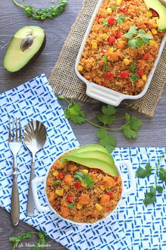 Quinoa, Sweet Potato and Corn Casserole